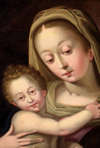 Antiquités - Virgin and Child  - Flemish master, 16th century